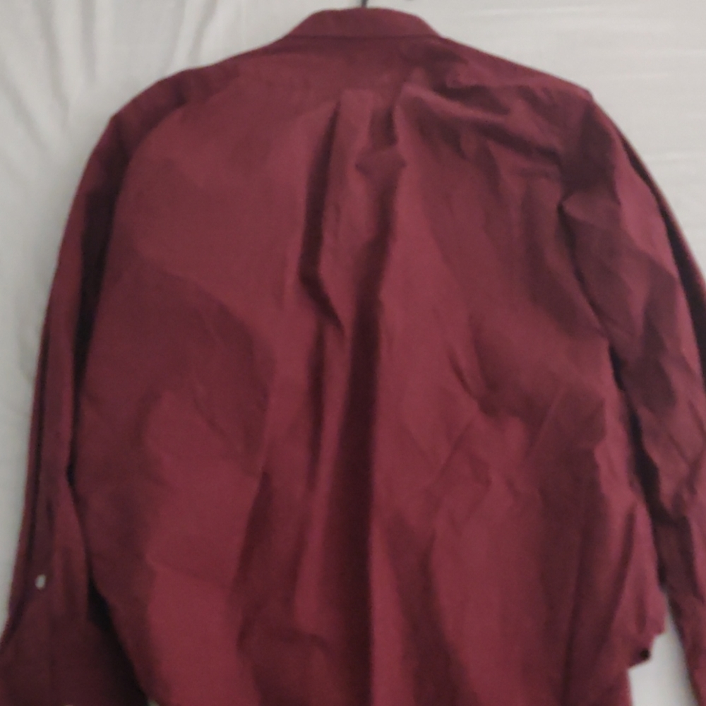 Dark Red Button Down - image 3